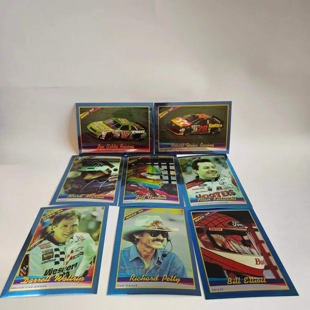 1994 Maxx Racing NASCAR Card Lot 8pc Richard Petty Jeff Gordon Darrell Waltrip